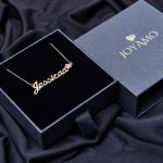 Jessica Name Necklace with Birthstone & Flower-3