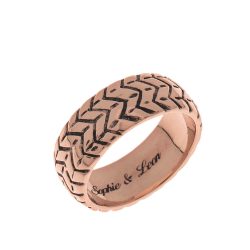 Tyre Engraved Ring