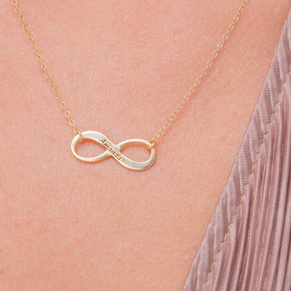 Vintage Name Infinity Necklace-2