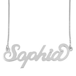 Carrie Name Necklace with Box Chain