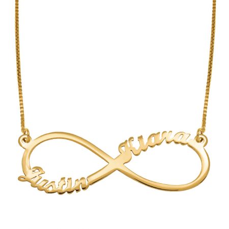 Infinity Name Necklace in 18K Gold Plating