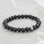 Black Beads Bracelet for Men-2