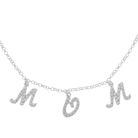 Letter Name Necklace in 925 Sterling Silver