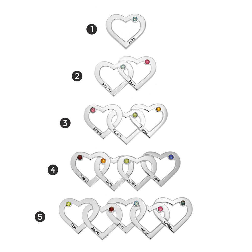 Two Intertwined Hearts Necklace-5