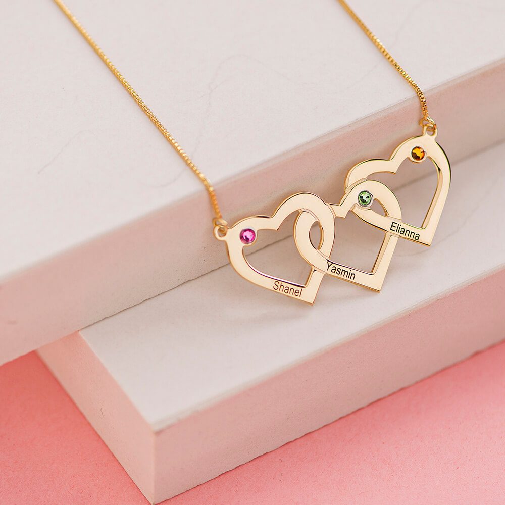 Intertwined Hearts Necklace-3