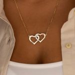 Two Intertwined Hearts Necklace-2