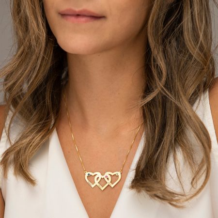 Intertwined Hearts Necklace-2