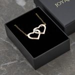 Two Intertwined Hearts Necklace-4