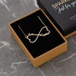 Double Heart Infinity Necklace-3