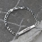 Sterling Silver Men's ID Bracelet-1