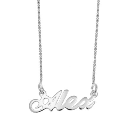 Alex Name Necklace in 925 Sterling Silver