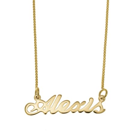 Alexis Name Necklace in 18K Gold Plating