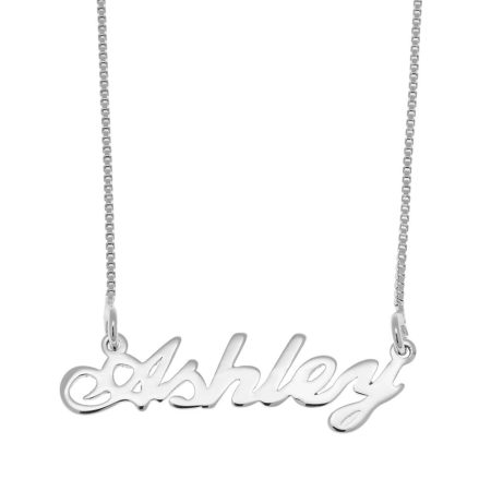 Ashley Name Necklace in 925 Sterling Silver