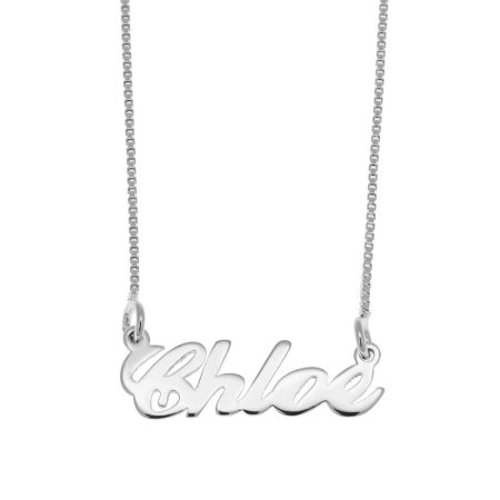 Chloe Name Necklace in 925 Sterling Silver