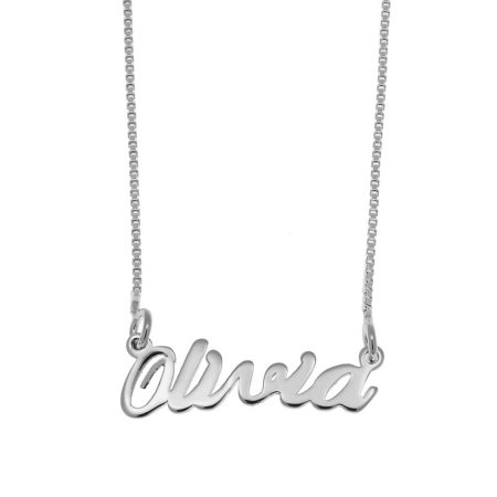 Olivia Name Necklace in 925 Sterling Silver