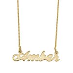 Amber Name Necklace