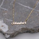 Amber Name Necklace-3
