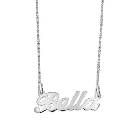 Bella Name Necklace in 925 Sterling Silver