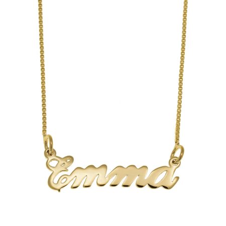 Emma Name Necklace in 18K Gold Plating
