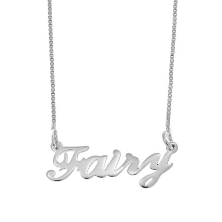 Fairy Name Necklace in 925 Sterling Silver