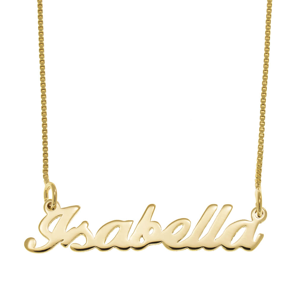 Isabella Name Necklace in 925 Sterling Silver | JOYAMO - Personalized ...