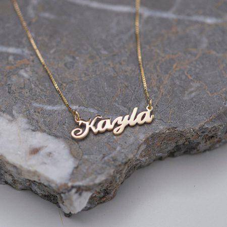 Kayla Name Necklace-3 in 18K Gold Plating