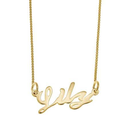 Lily Name Necklace in 18K Gold Plating