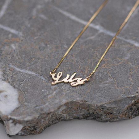 Lily Name Necklace-3 in 18K Gold Plating