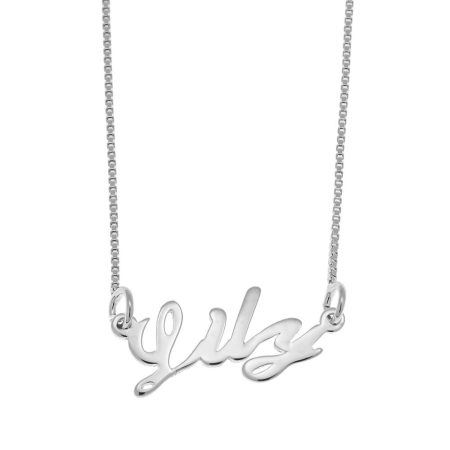 Lily Name Necklace in 925 Sterling Silver