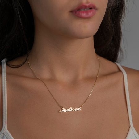 Madison Name Necklace-2 in 18K Gold Plating