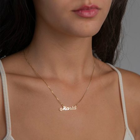 Maria Name Necklace-2 in 18K Gold Plating