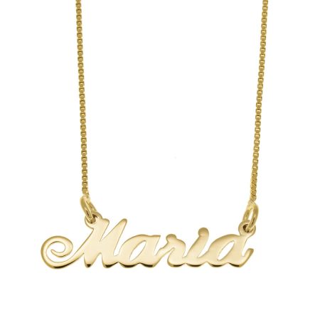 Maria Name Necklace in 18K Gold Plating