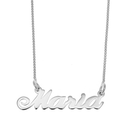 Maria Name Necklace in 925 Sterling Silver