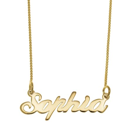 Sophia Name Necklace in 18K Gold Plating