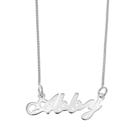 Abby Name Necklace in 925 Sterling Silver
