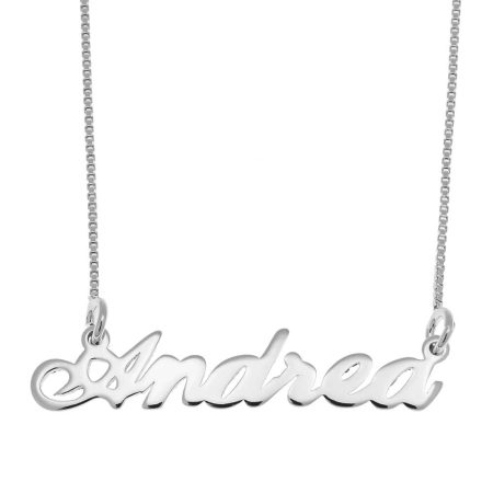Andrea Name Necklace in 925 Sterling Silver