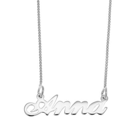 Anna Name Necklace in 925 Sterling Silver