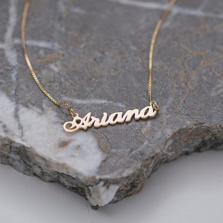 Ariana Name Necklace-3 in 18K Gold Plating