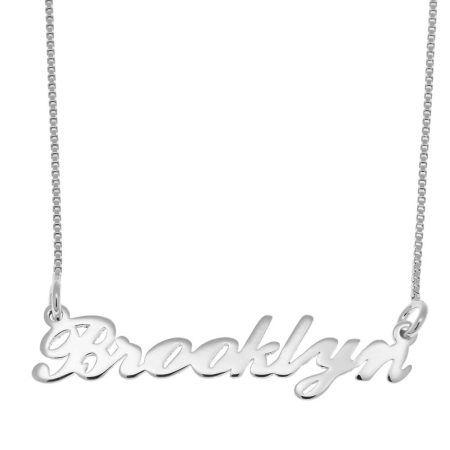 Brooklyn Name Necklace in 925 Sterling Silver