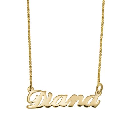 Diana Name Necklace in 18K Gold Plating