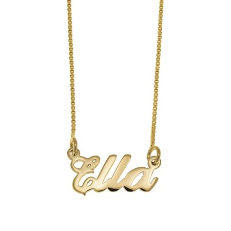 Ella Name Necklace in 18K Gold Plating