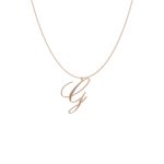 Big Initial G Necklace-1