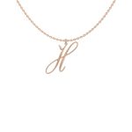 Big Initial H Necklace
