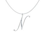 Big Initial N Necklace