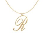 Big Initial R Necklace