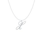 Big Initial X Necklace-1