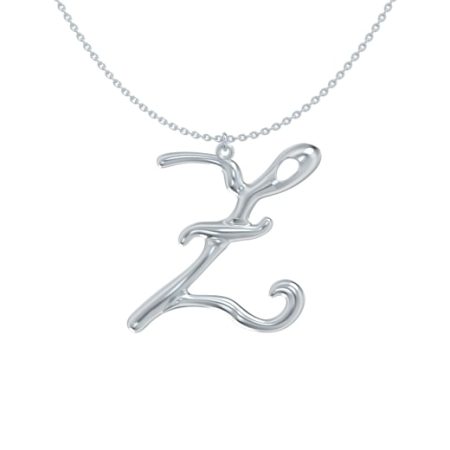 Silver, 45cm) Double Plated Large Letter Necklace Personalized 18k Gold  Plated Stainless Steel Jewelry Big Letter Necklace A-Z Gold Pendant on OnBuy