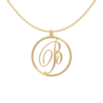 Circle Letter B Necklace
