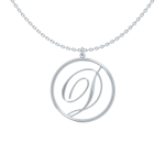 Circle Letter D Necklace