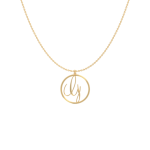 Circle Letter G Necklace-1